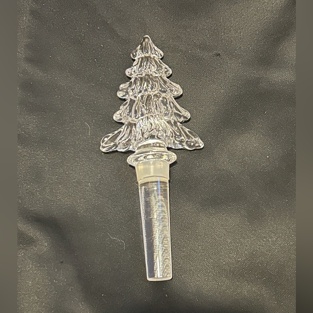 50%off w❤️ Mikasa Crystal Christmas Tree Wine Bottle Stopper Ralph Lauren